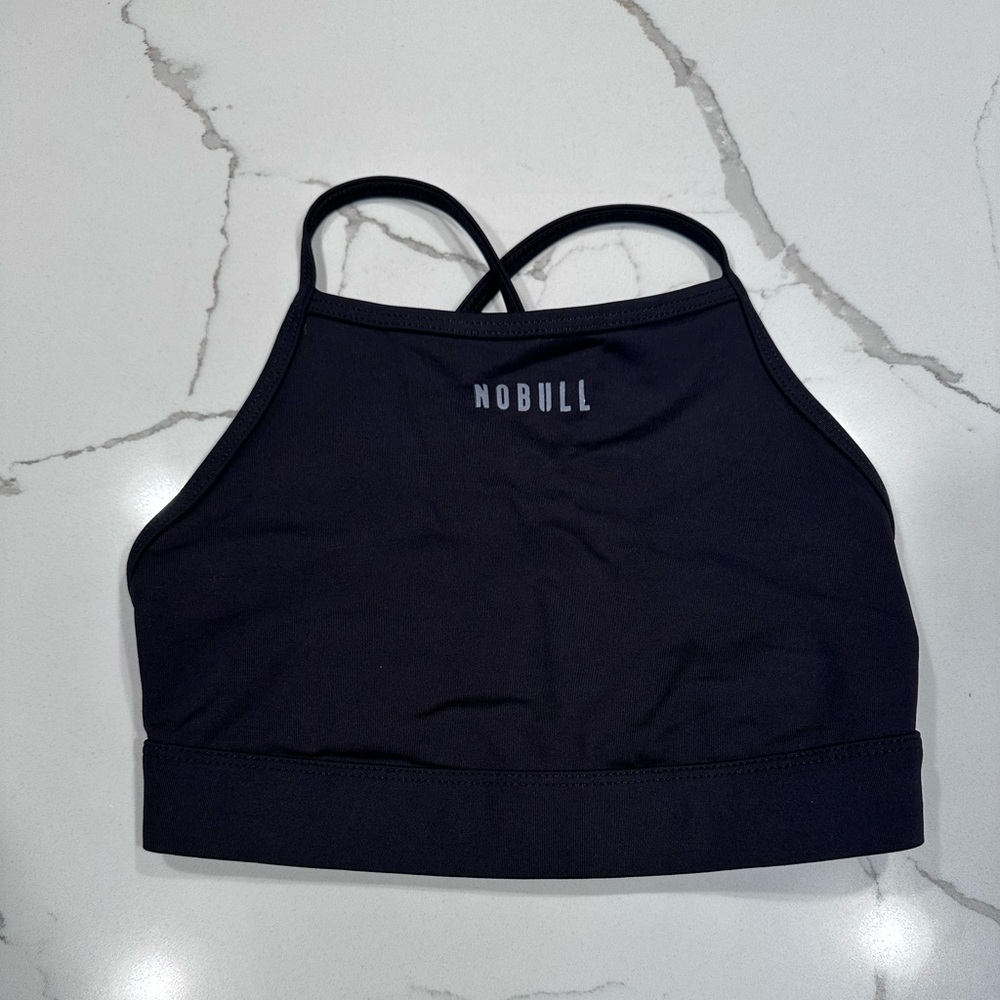 NoBull halter sports bra, black, size S, new without tags